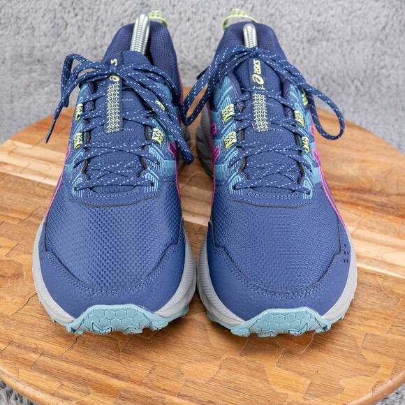 ASICS GEL-VENTURE 7 Womens Sz 11 Trail Running Sneakers Blue Pink Grey 1012A476 - Picture 2 of 11
